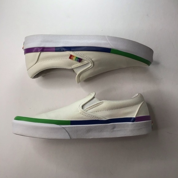 VANS Classic Slip On Rainbow Foxing Skate Shoe. - Picture 7 of 10
